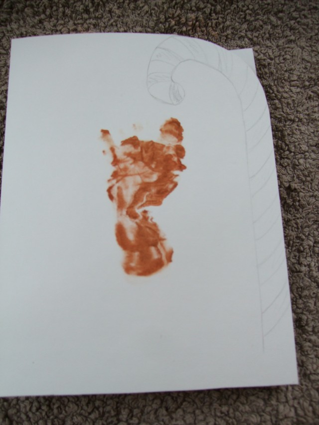 rough outline of Rudolph