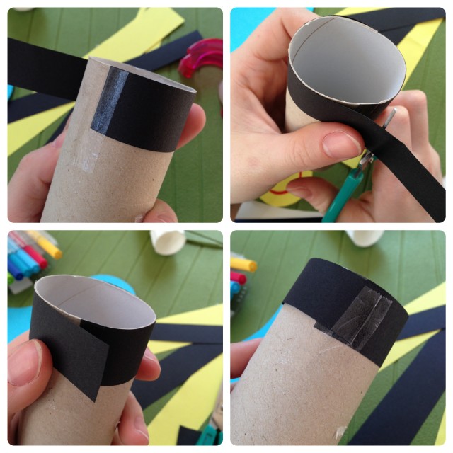 bee craft steps_Collage