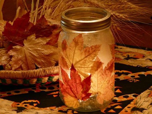 leaf candle