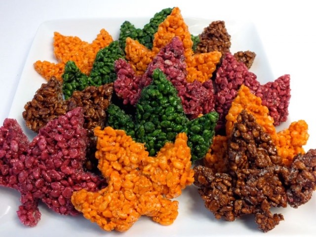 rice krispie leaves (1