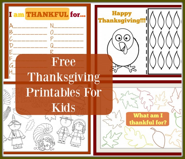 thanksgiving printables