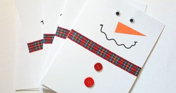 Christmas Cards easy DIY with kids